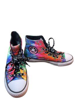 Converse Chuck Taylor Pro wms High Tie-Dye Peace Sign Sneakers Sz 7 SKU 10-459